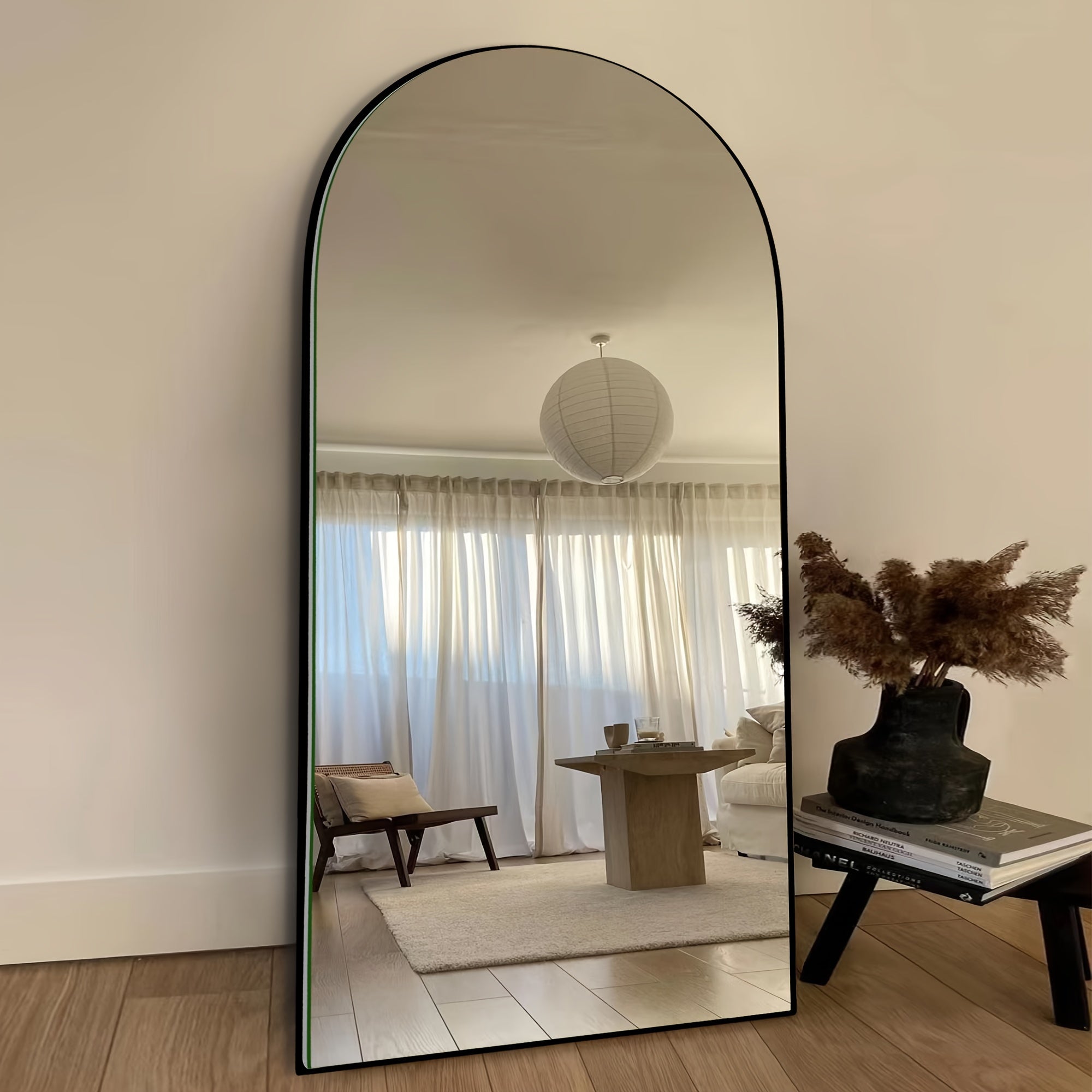 Modern Arched Floor Mirror