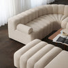 Lamb Velvet Curved Sofa